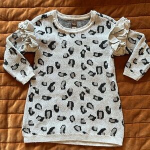 Tea Collection Cheetah Print Sweater Dress